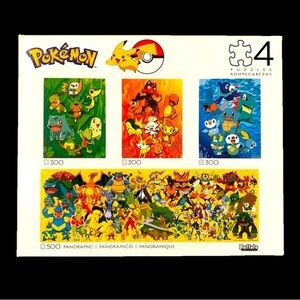 Pokemon 4 Puzzles In A Box